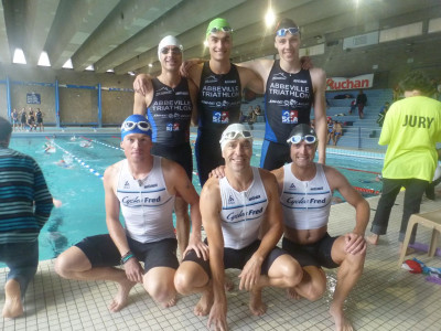 Les équipes hommes au triathlon de Lomme