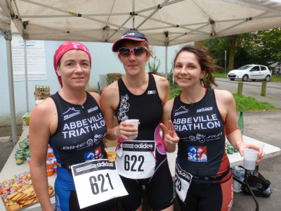 L'équipe féminine au triathlon de Lomme