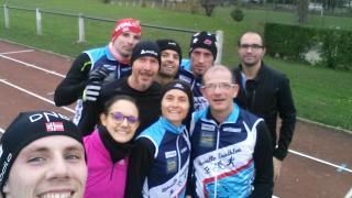 Fin d'entraînement ce samedi matin.Merci beaucoup Philippe.Il manque Eric sur la photo