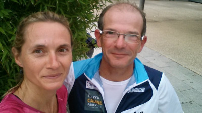 Fred et Béné footing entraînement lundi soir