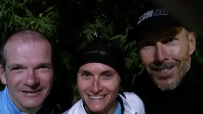 entraînement CAP lundi 20/11 avec Fred, Philippe et Béné ...manque Ludo notre guide de la soirée