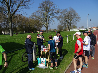Moment de Convialité pour feter le marathon de nos triathlètes