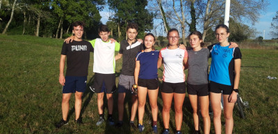 Séance spécifique cross pour l"école de triathlon (Avec départ rapide,allure cross et sprint final)