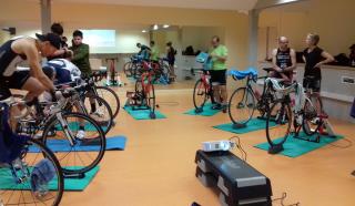 Triathlètes à l'entrainement