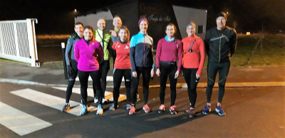 Un fartleck effectué à 85 et 90% pour nos courageux triathlètes,ce lundi soir