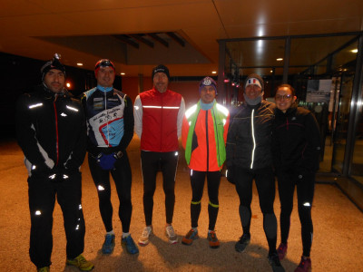 Départ de l'AQUABB pour un footing en mode récupération,ce lundi 12 décembre