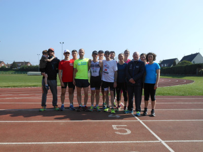 Fin de séance 12 x 200m ,ce samedi 08 avril