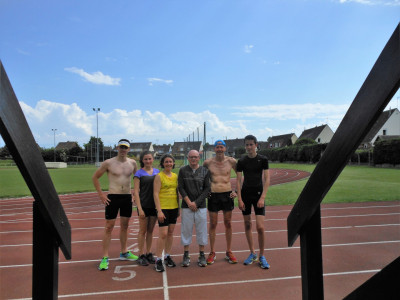 3 x 1000m "sous la chaleur" ce samedi,bravo à toutes et à tous 