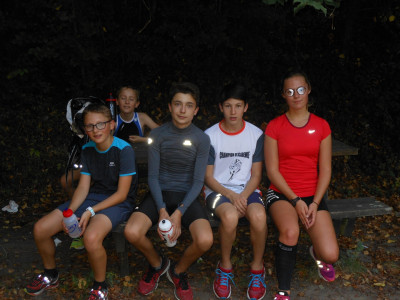 Une petite pause pour nos jeunes triathlètes ce lundi