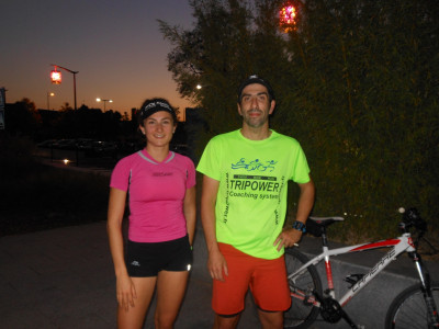 Au retour d'un footing original et vallonné pour Camille et Ludovic
