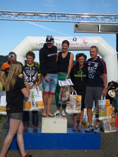 podium Sam au xterra Suisse
