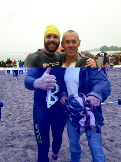 Sylvain et freddy avant course