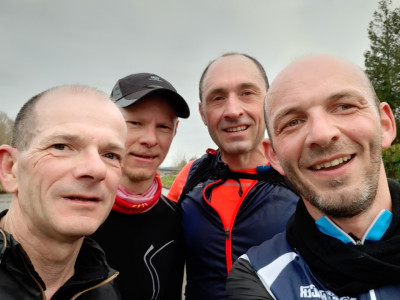 Fin de sortie longue pour nos triathlètes préparant le marathon de Paris