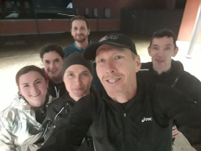 Fin de footing ,ce lundi pour nos triathlètes présents