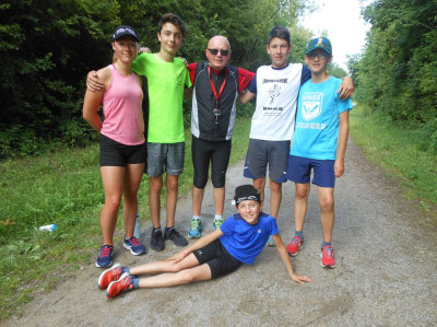 Fin de séance "30/30 sur la traverse du Ponthieu pour l'école de triathlon