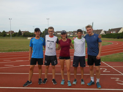 L'école de triathlon "renforcée" pour ce rappel de vma,ce mercredi au stade Delique