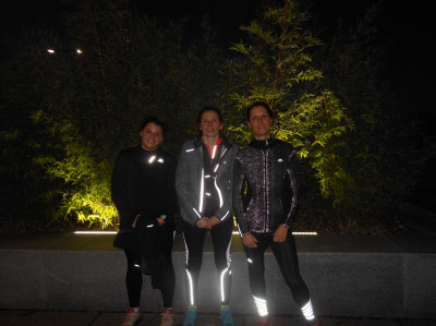 Fin de "Séance tempo " pour nos triathlètes féminines. Respect