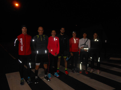 un fartleck et une séance bike&run  à la zone industrielle pour nos triathlètes ce lundi 